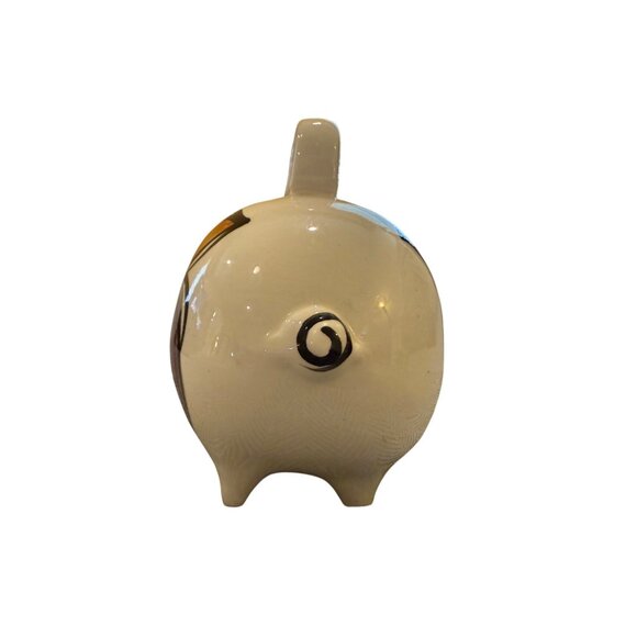 Hand-Painted Ceramic Piggy Bank With Floral Design By Mailani - Picture 5 of 10